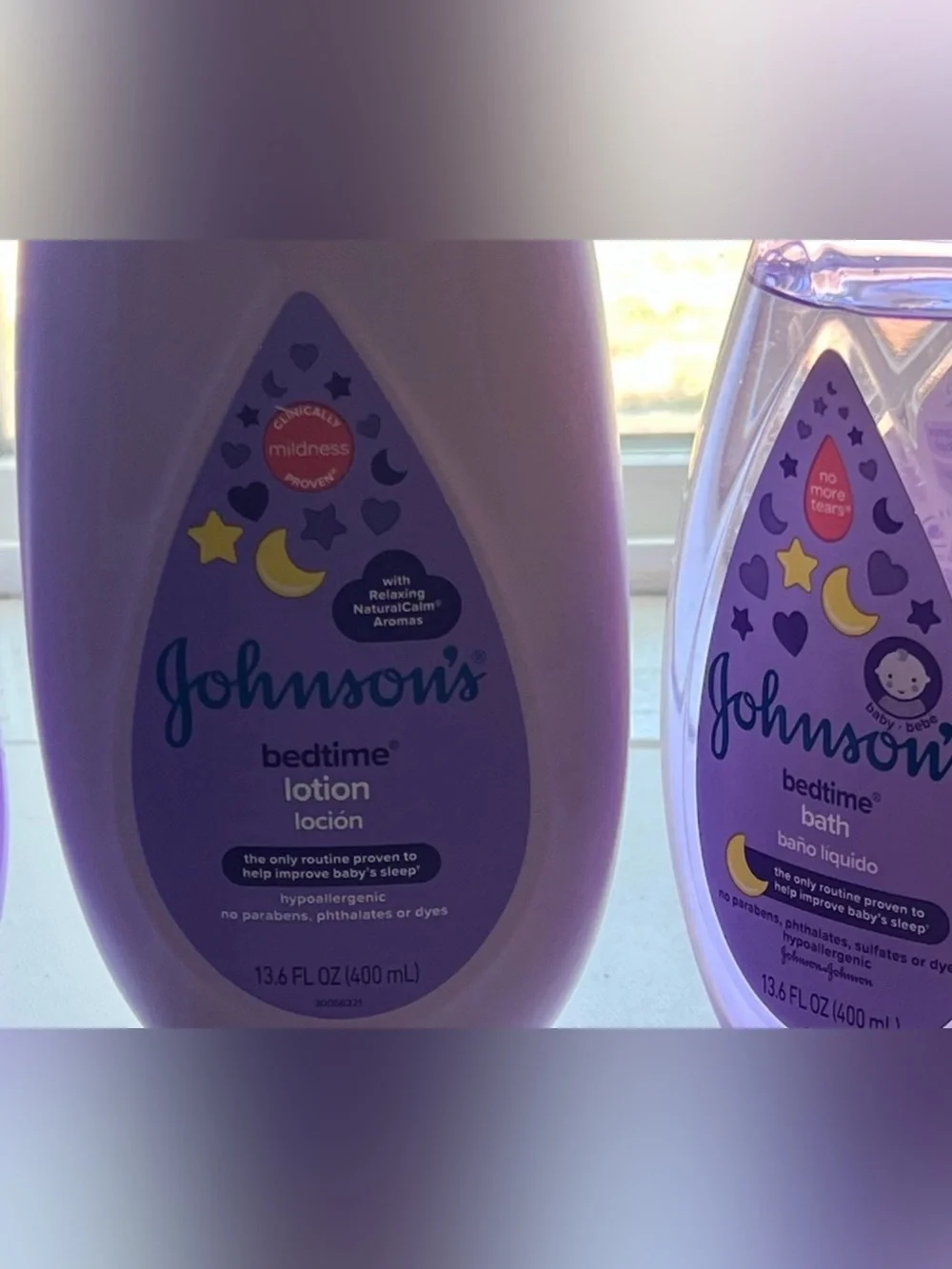 Johnson’s Baby Bedtime Calming Bath, Shampoo & Lotion Bundle Of 4 Bottles Total